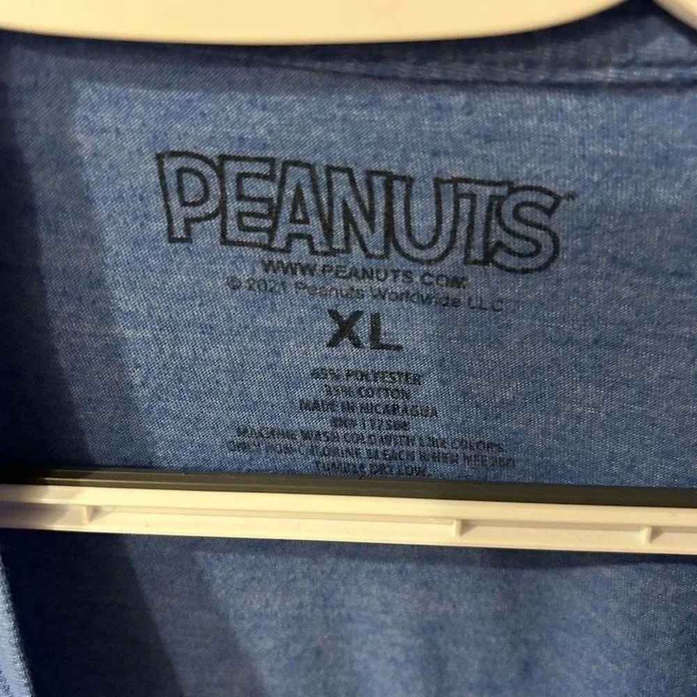 Blue Snoopy 'I'll do it tomorrow' graphic tee, Size XL - Picture 2 of 4